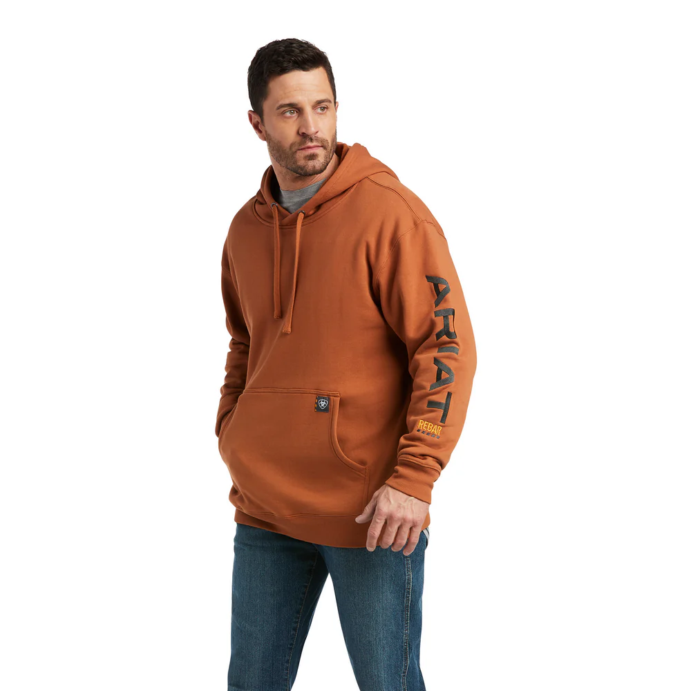 REBAR GRAPHIC HOODIE - 200-Brown | Ariat 10037646