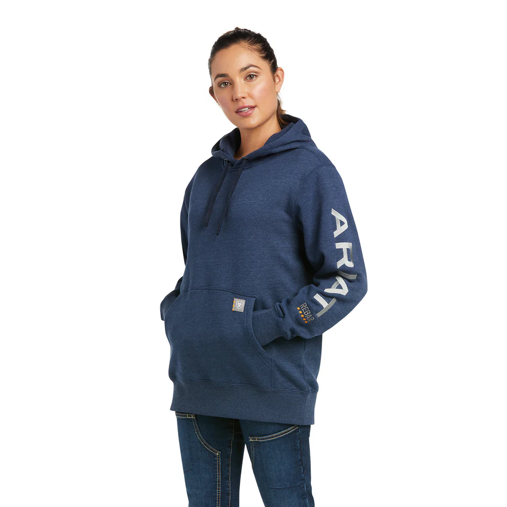 REBAR GRAPHIC HOODIE SWEATSHIRT - 400-Blue | Ariat 10037618