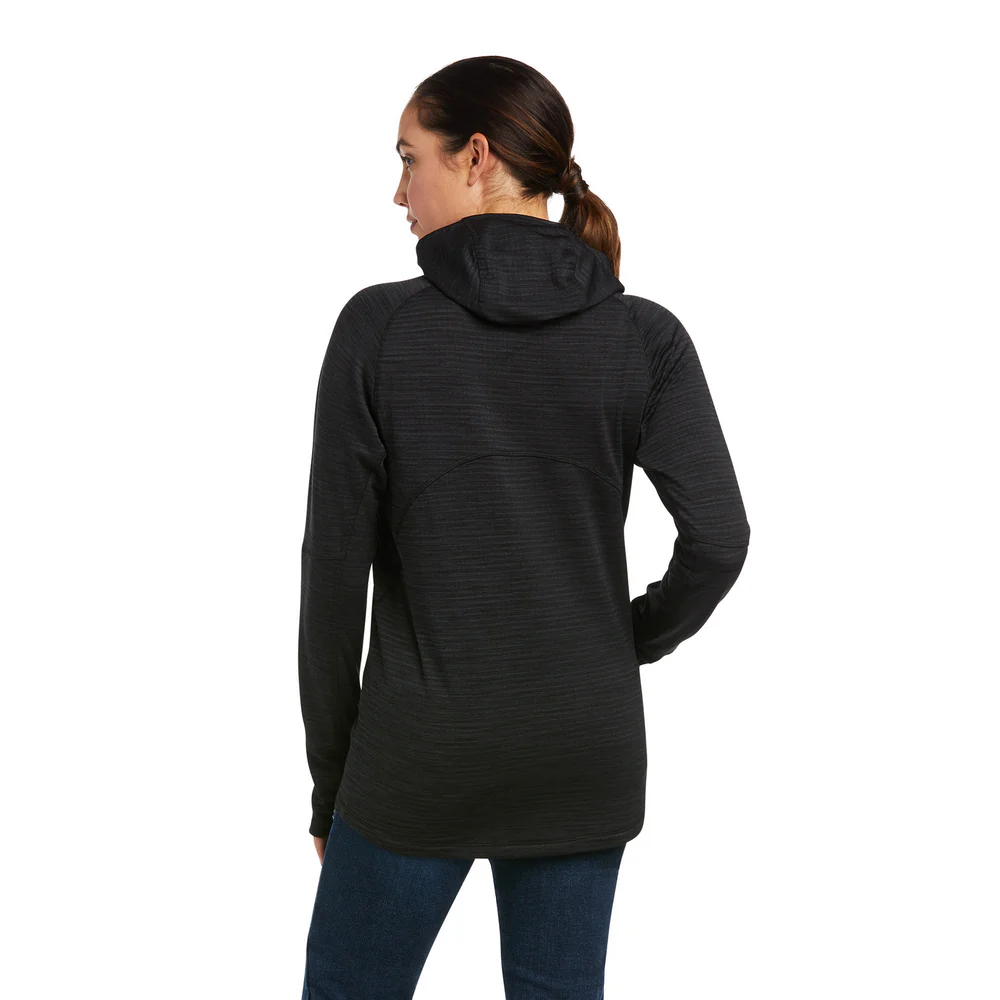 REBAR GRIDWORK BALACLAVA LONG-SLEEVE BASELAYER SHIRT - 001-Black | Ariat 10037676 - Image 2