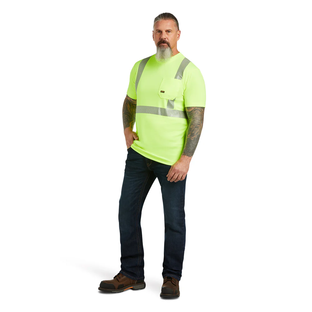 Rebar Hi-Vis Ansi T-Shirt - 700-Hi-Vis Yellow | Ariat 10039196 - Image 10