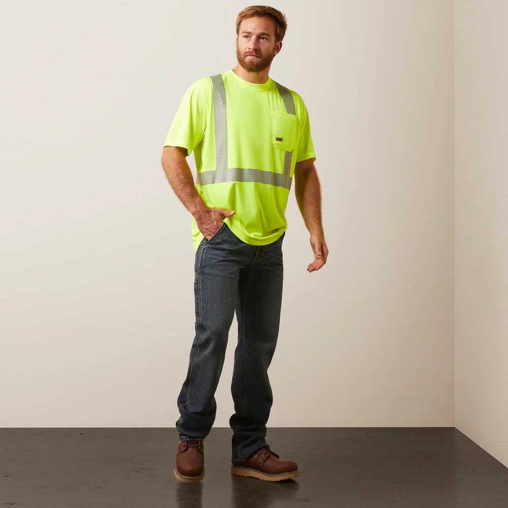 Rebar Hi-Vis Ansi T-Shirt - 700-Hi-Vis Yellow | Ariat 10039196 - Image 5