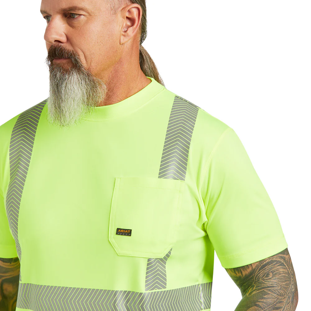 Rebar Hi-Vis Ansi T-Shirt - 700-Hi-Vis Yellow | Ariat 10039196 - Image 7