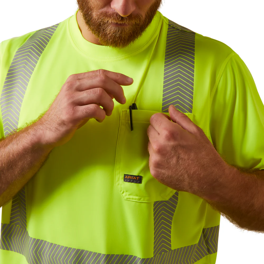 Rebar Hi-Vis Ansi T-Shirt - 700-Hi-Vis Yellow | Ariat 10039196 - Image 8