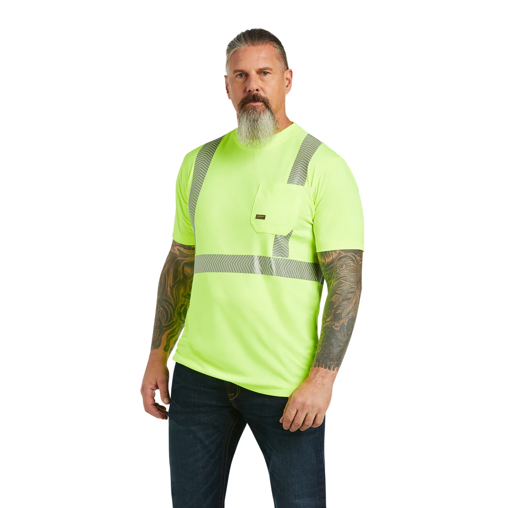 Rebar Hi-Vis Ansi T-Shirt - 700-Hi-Vis Yellow | Ariat 10039196 - Image 9