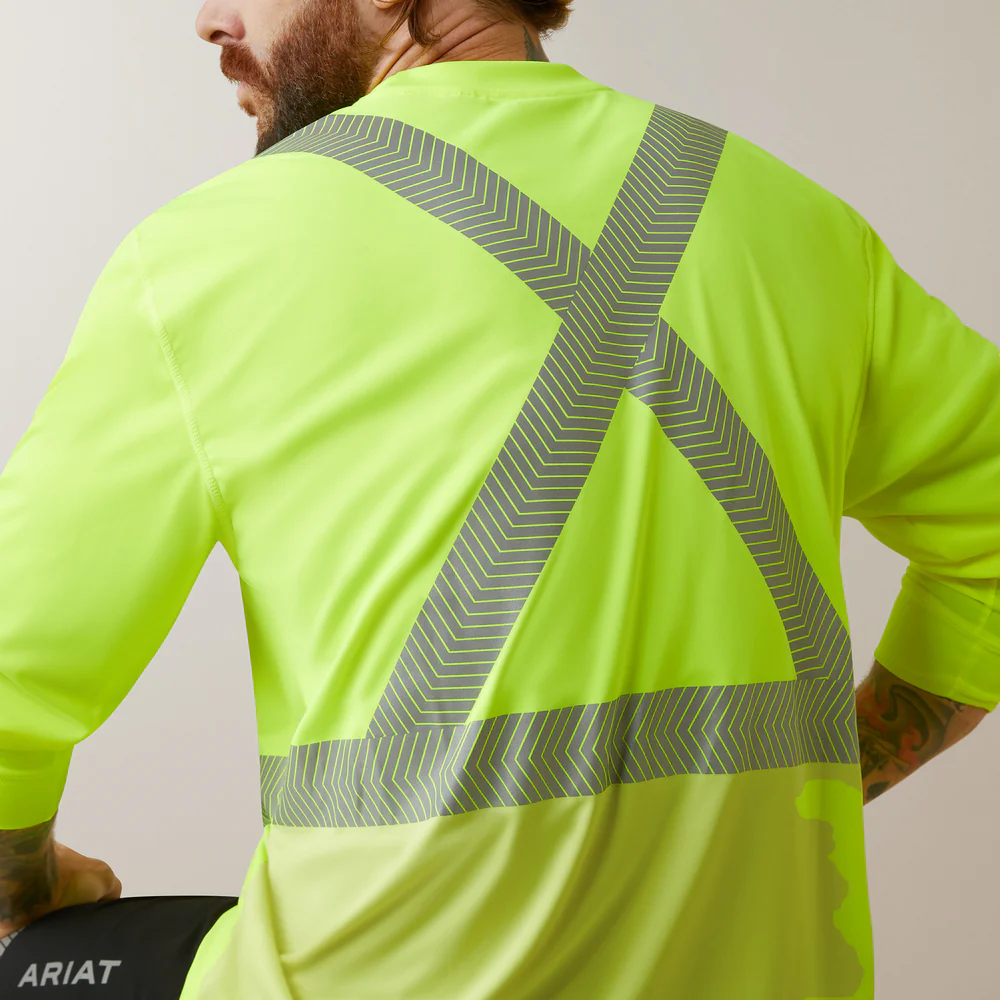 Rebar Hi-Vis Ansi T-Shirt - 700-Hi-Vis Yellow | Ariat 10043823 - Image 3