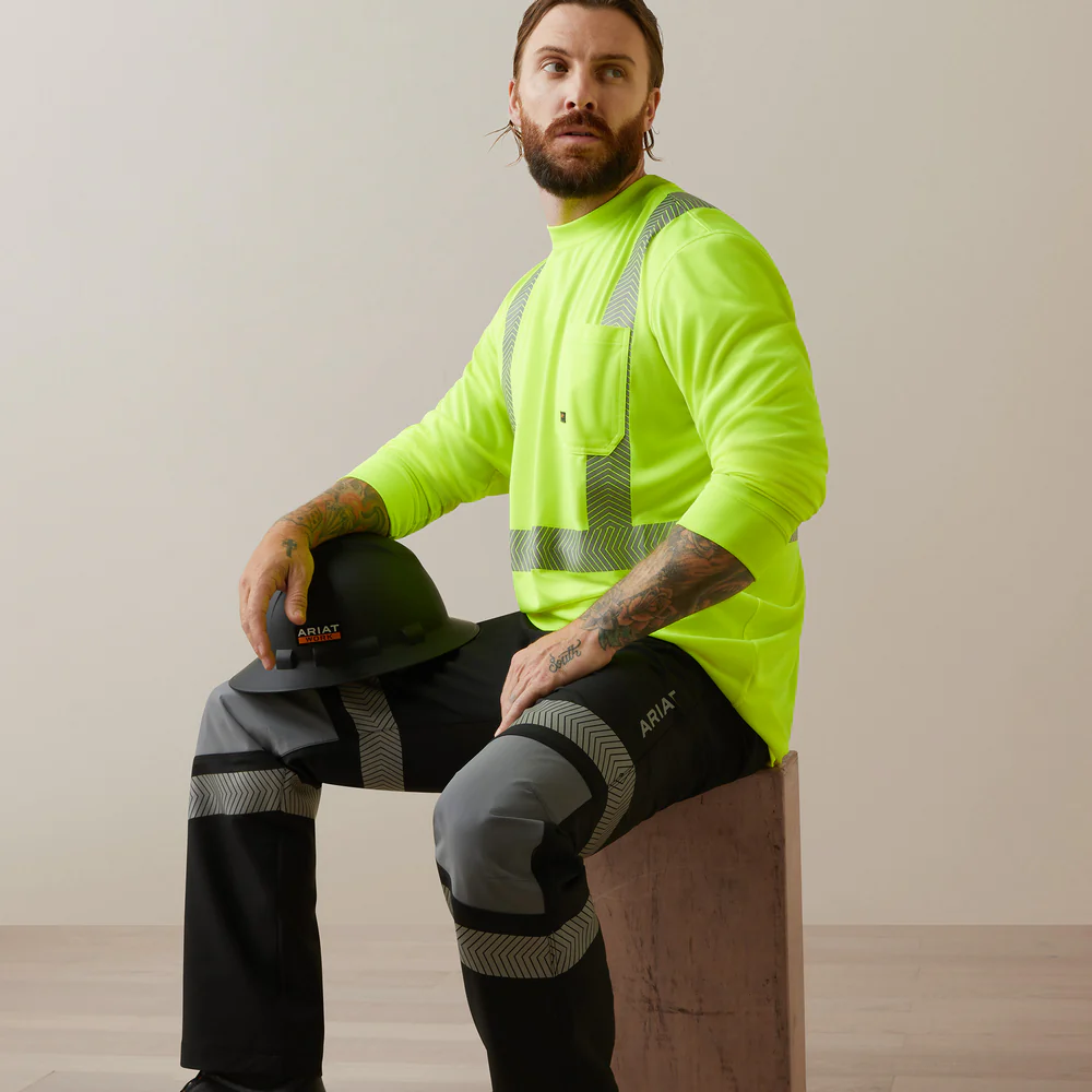 Rebar Hi-Vis Ansi T-Shirt - 700-Hi-Vis Yellow | Ariat 10043823 - Image 4