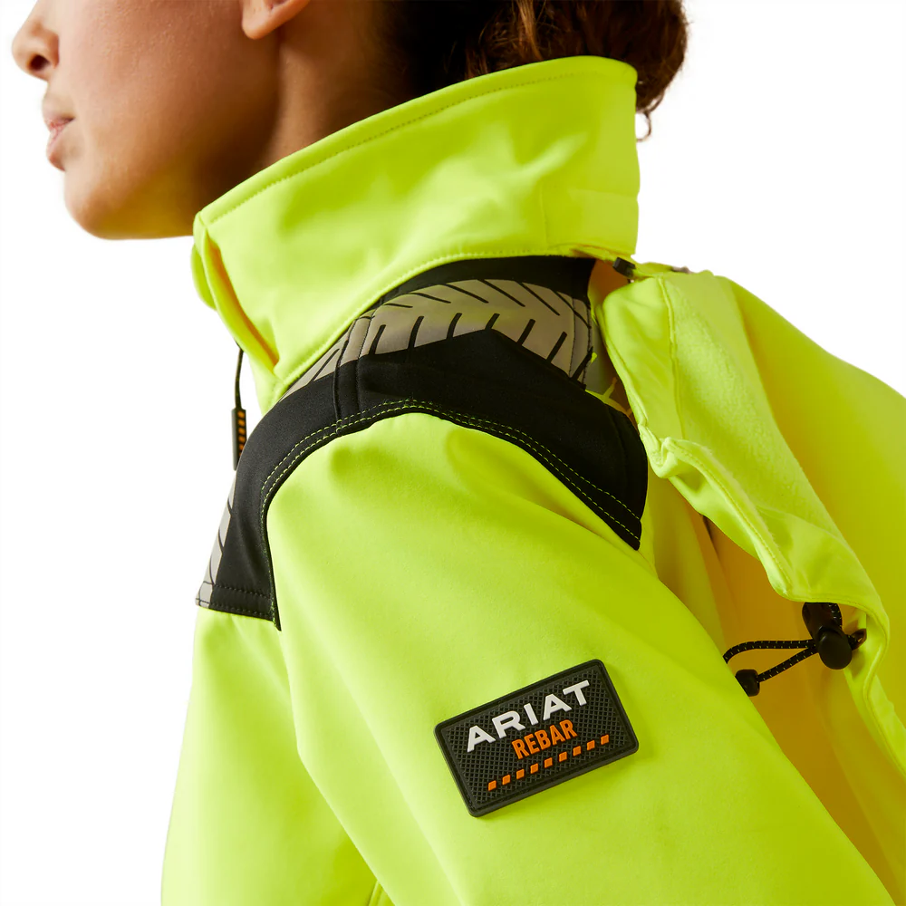 Rebar Hi-Vis Softshell Jacket - 700-Hi-Vis Yellow | Ariat 10046381 - Image 2
