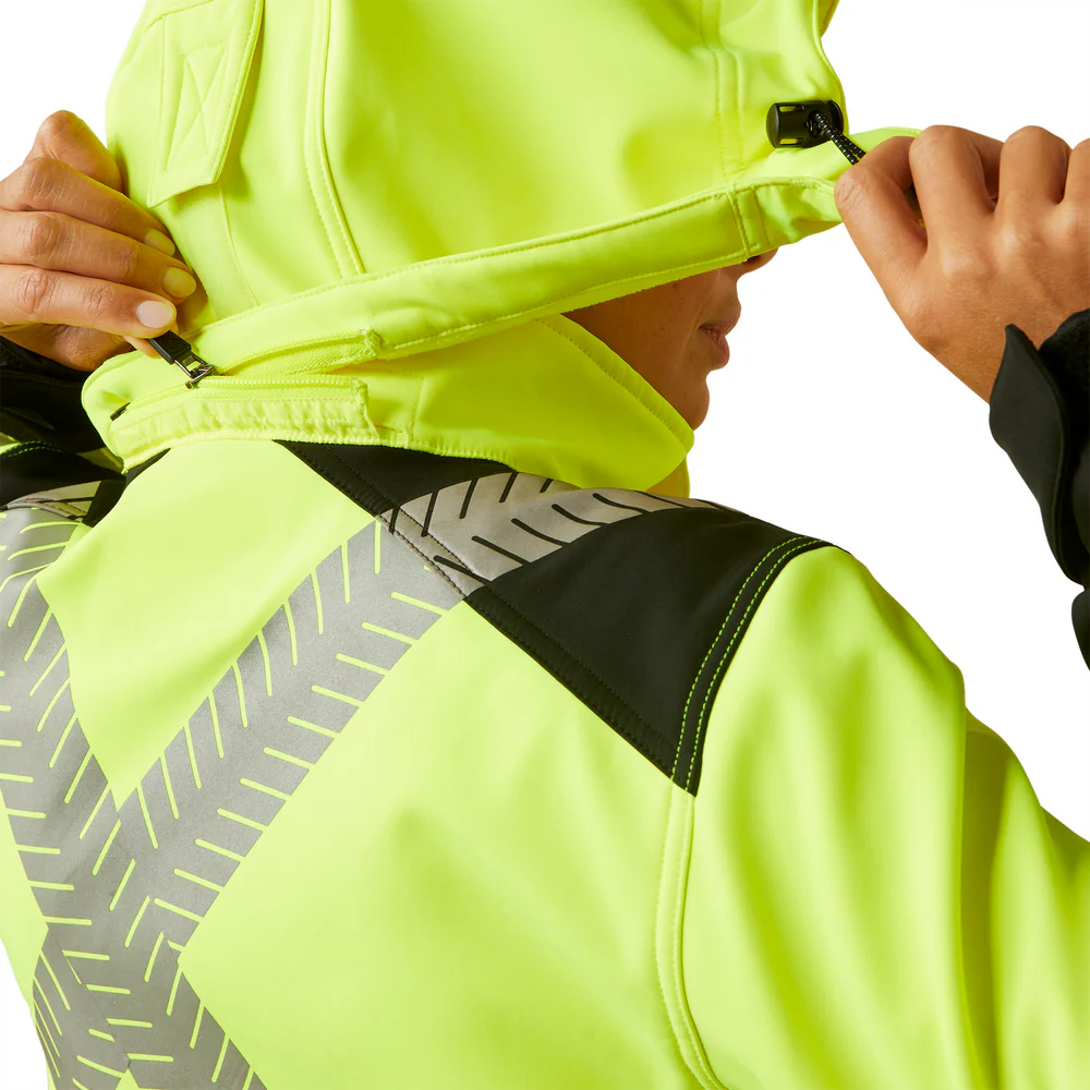 Rebar Hi-Vis Softshell Jacket - 700-Hi-Vis Yellow | Ariat 10046381 - Image 3