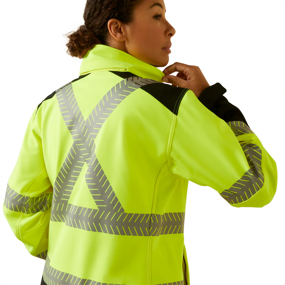 Rebar Hi-Vis Softshell Jacket - 700-Hi-Vis Yellow | Ariat 10046381 - Image 6
