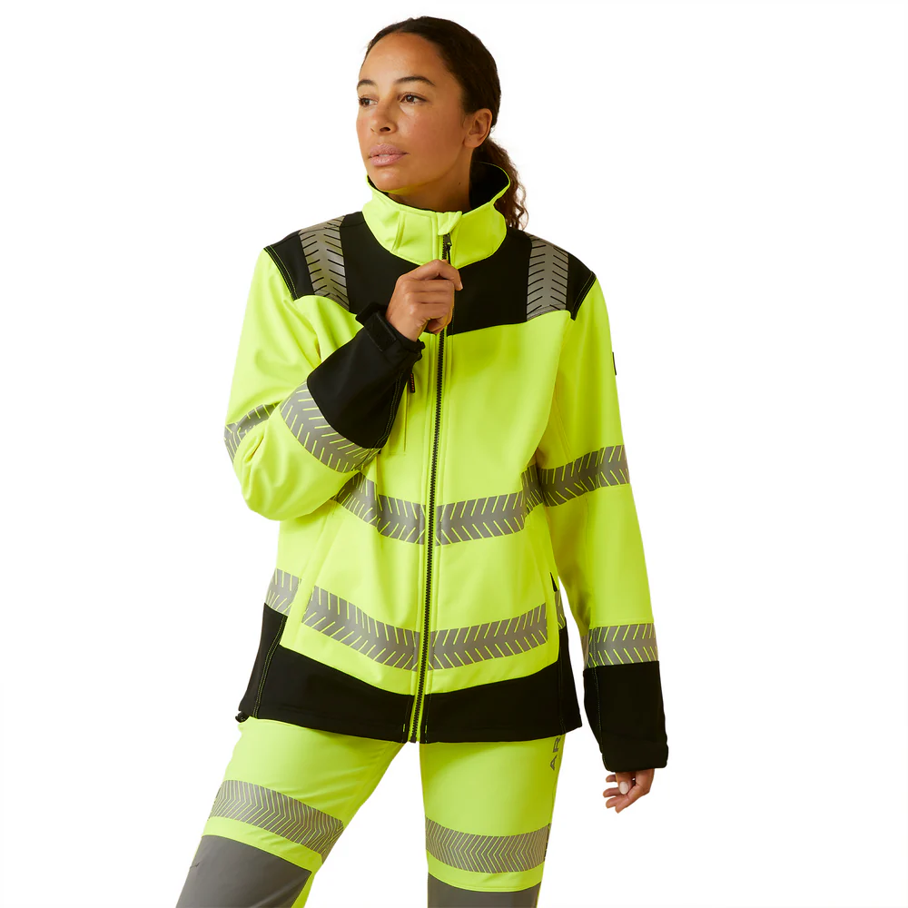 Rebar Hi-Vis Softshell Jacket - 700-Hi-Vis Yellow | Ariat 10046381 - Image 8