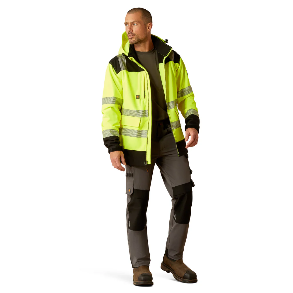 Rebar Hi-Vis Softshell   Jacket - 700-Hi-Vis Yellow | Ariat 10046407 - Image 9