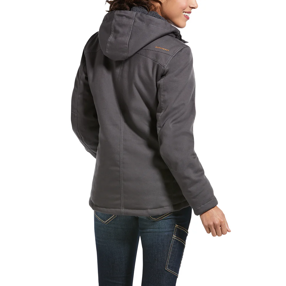 REBAR INSULATED DURACANVAS JACKET - 020-Gray | Ariat 10032917 - Image 2
