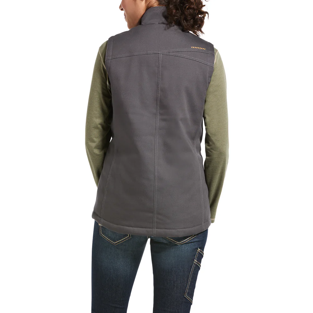 REBAR INSULATED DURACANVAS VEST - 020-Gray | Ariat 10032919 - Image 2