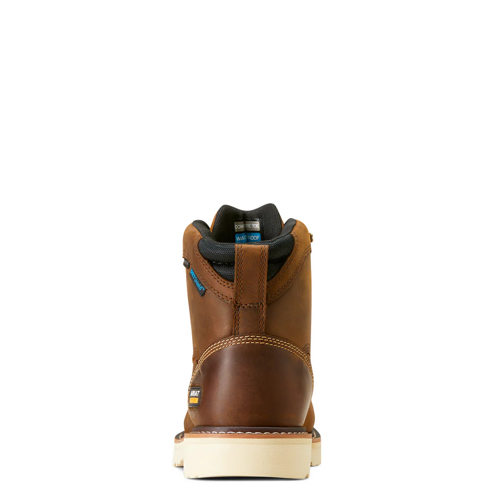 Rebar Lift 6" Waterproof Composite Toe Work Boot - 200-Distressed Brown | Ariat 10046876 - Image 2