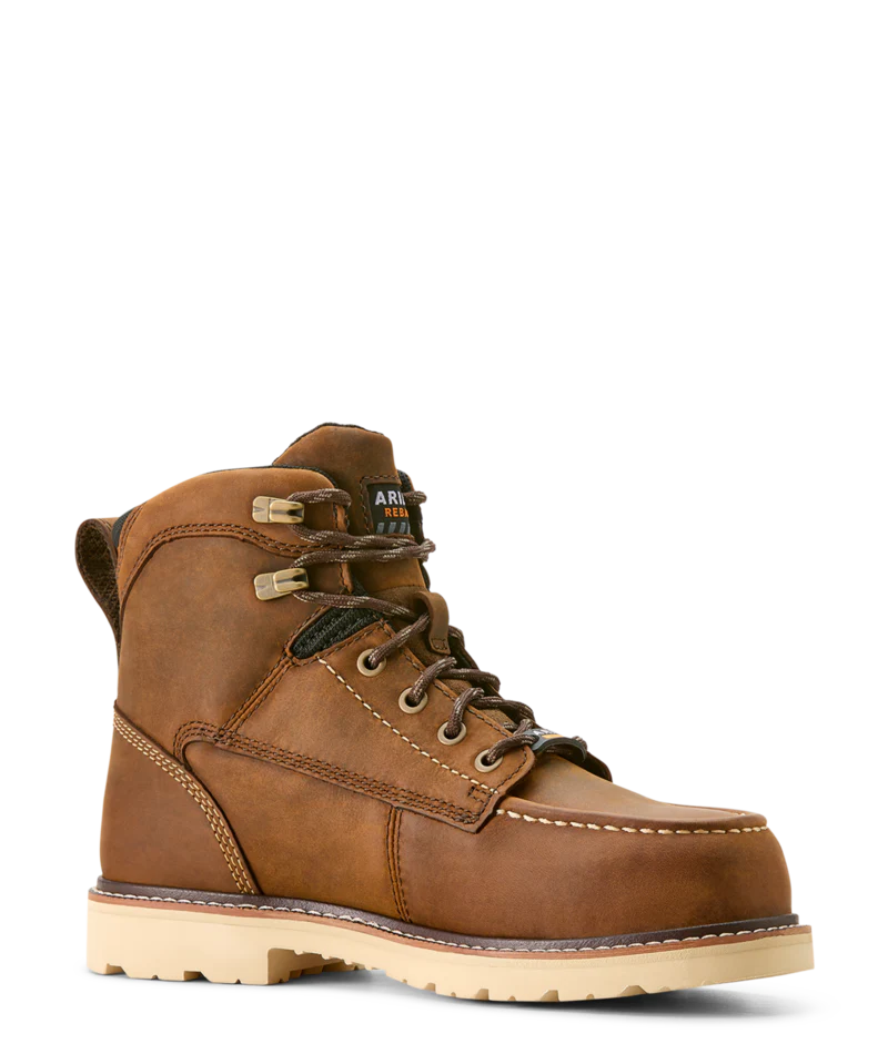 Rebar Lift Waterproof Composite Toe Work Boot BRN-Distressed Brown | Ariat 10053821 - Image 4