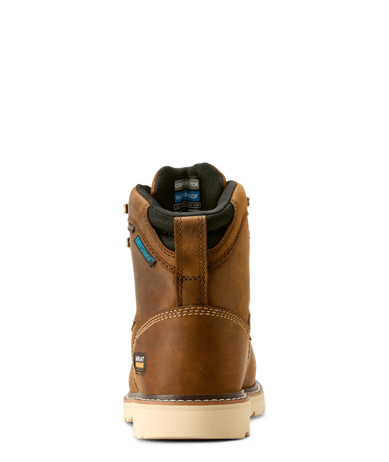 Rebar Lift Waterproof Composite Toe Work Boot BRN-Distressed Brown | Ariat 10053821 - Image 7