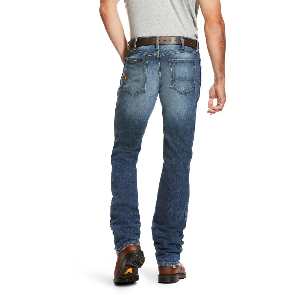 REBAR M3 DURASTRETCH BASIC STACKABLE JEAN - 400-Blue | Ariat 10022605 - Image 2