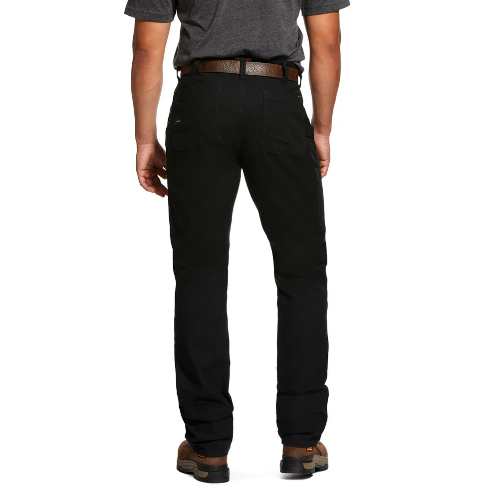 REBAR M4 DOUBLE FRONT STACKABLE PANT - 001-Black | Ariat 10030231 - Image 2