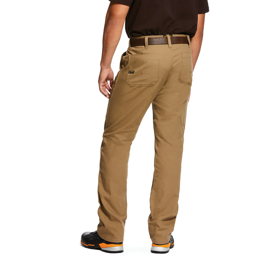 REBAR M4 DOUBLE FRONT STRAIGHT LEG PANT - 250-Beige/Khaki | Ariat 10030232 - Image 2