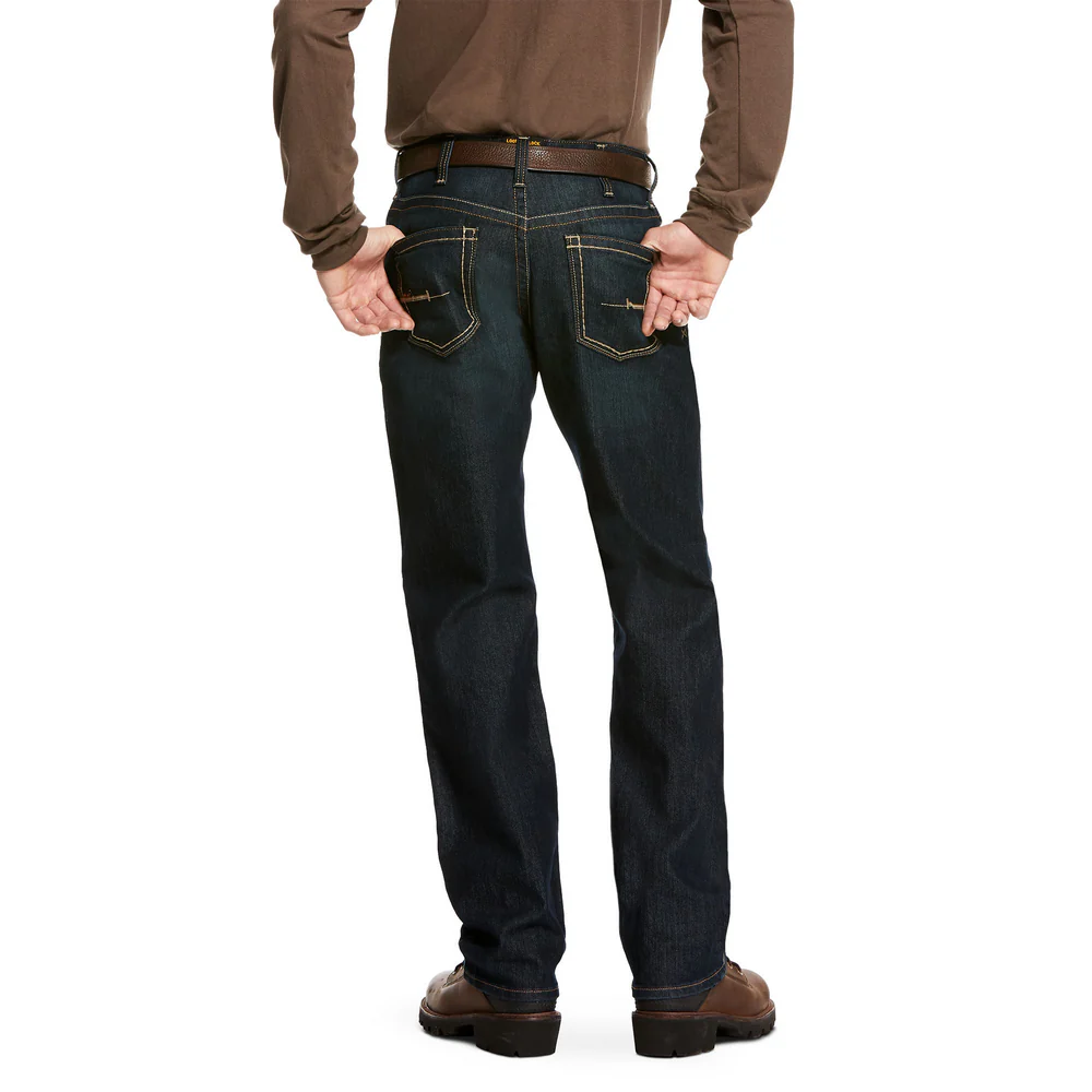 REBAR M4 EDGE STACKABLE STRAIGHT JEAN - 400-Blue | Ariat 10027736 - Image 2