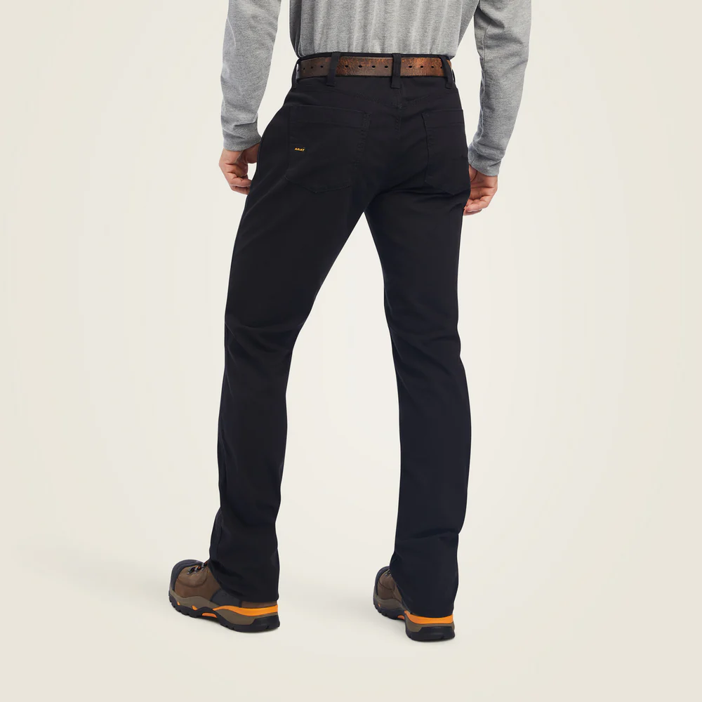 Rebar M4 Low Rise Durastretch Made Tough Stackable Straight Leg Pant - 001-Black | Ariat 10041083