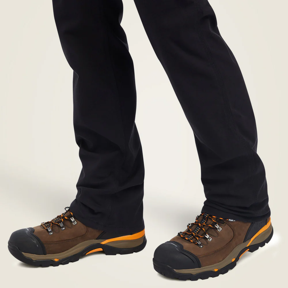 Rebar M4 Low Rise Durastretch Made Tough Stackable Straight Leg Pant - 001-Black | Ariat 10041083 - Image 3