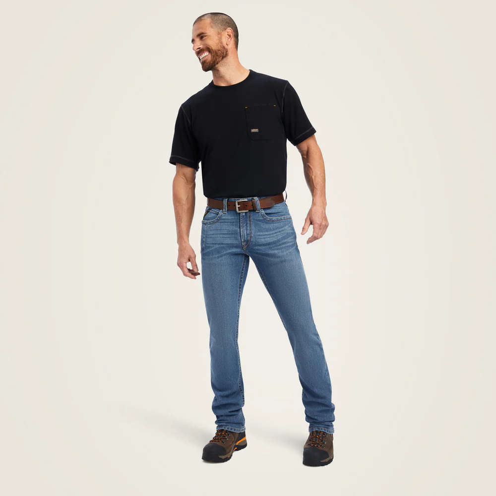 Rebar M4 Relaxed Durastretch Edge Boot Cut Jean - 400-Ventura | Ariat 10041087 - Image 6