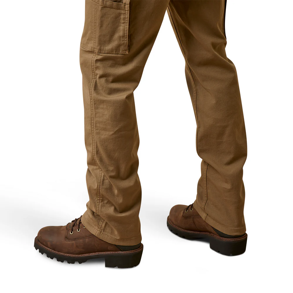 Rebar M4 Relaxed Made Tough Cargo Straight Pant - 250-Field Khaki | Ariat 10045379 - Image 4