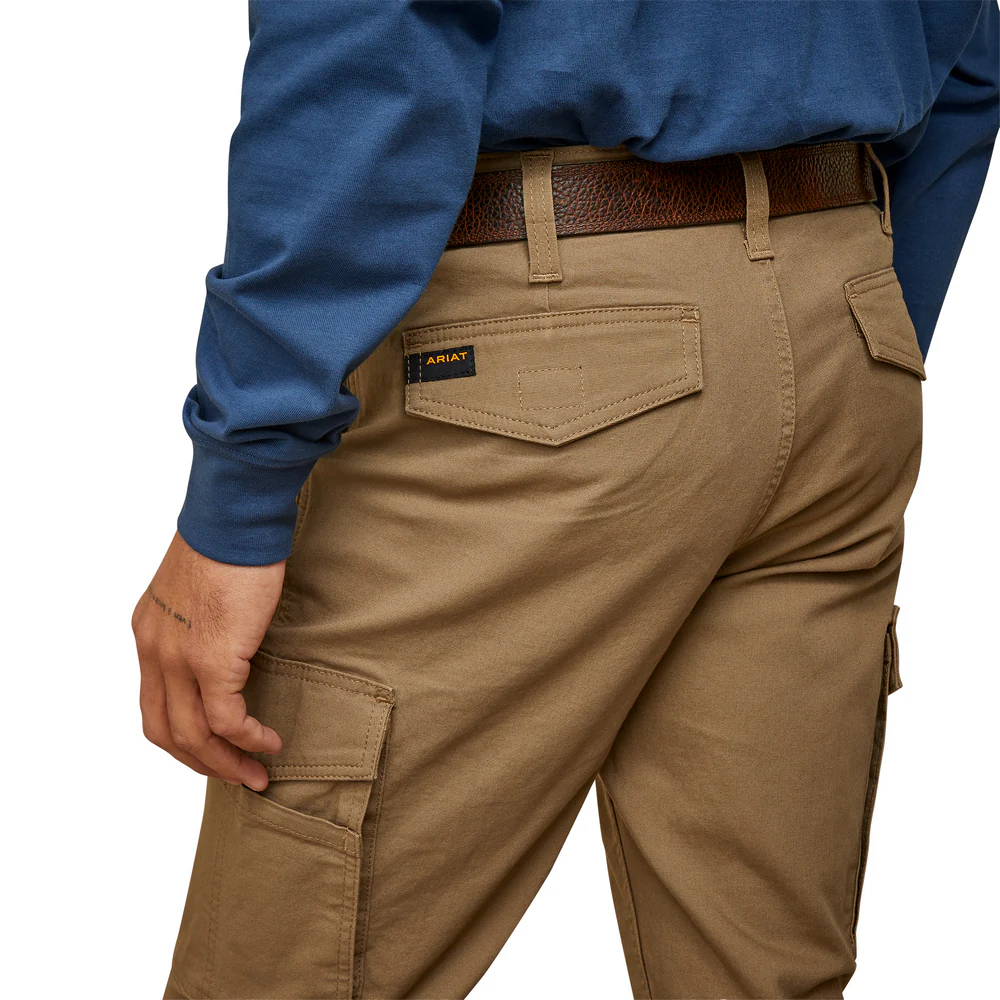 Rebar M4 Relaxed Made Tough Cargo Straight Pant - 250-Field Khaki | Ariat 10045379 - Image 5