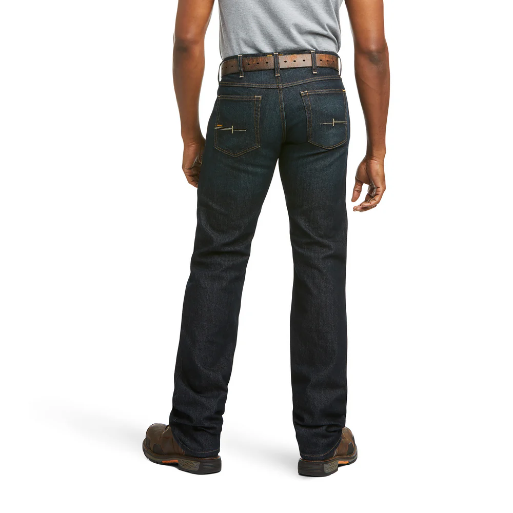 REBAR M5 DURASTRETCH BASIC DOUBLE FRONT STACKABLE JEAN - 001-Black | Ariat 10036686 - Image 2
