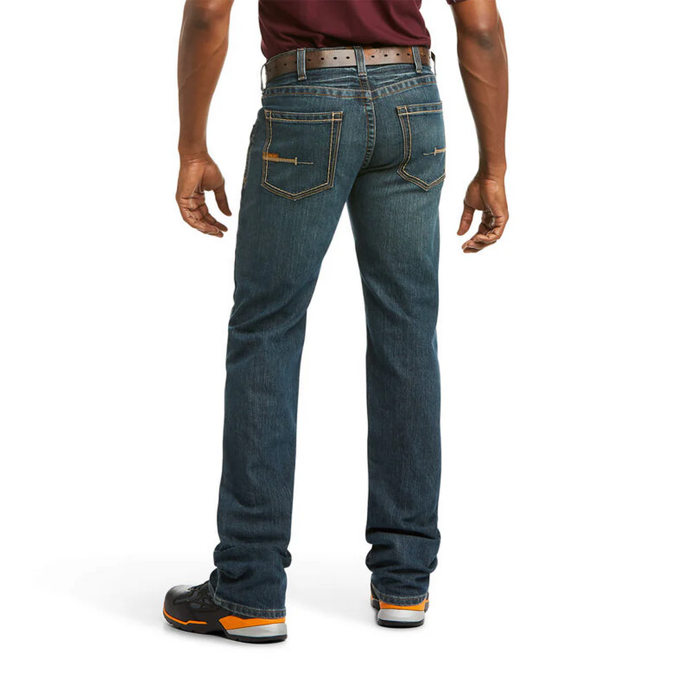 REBAR M5 DURASTRETCH EDGE STACKABLE STRAIGHT JEAN - 429-Indigo | Ariat 10016222 - Image 2