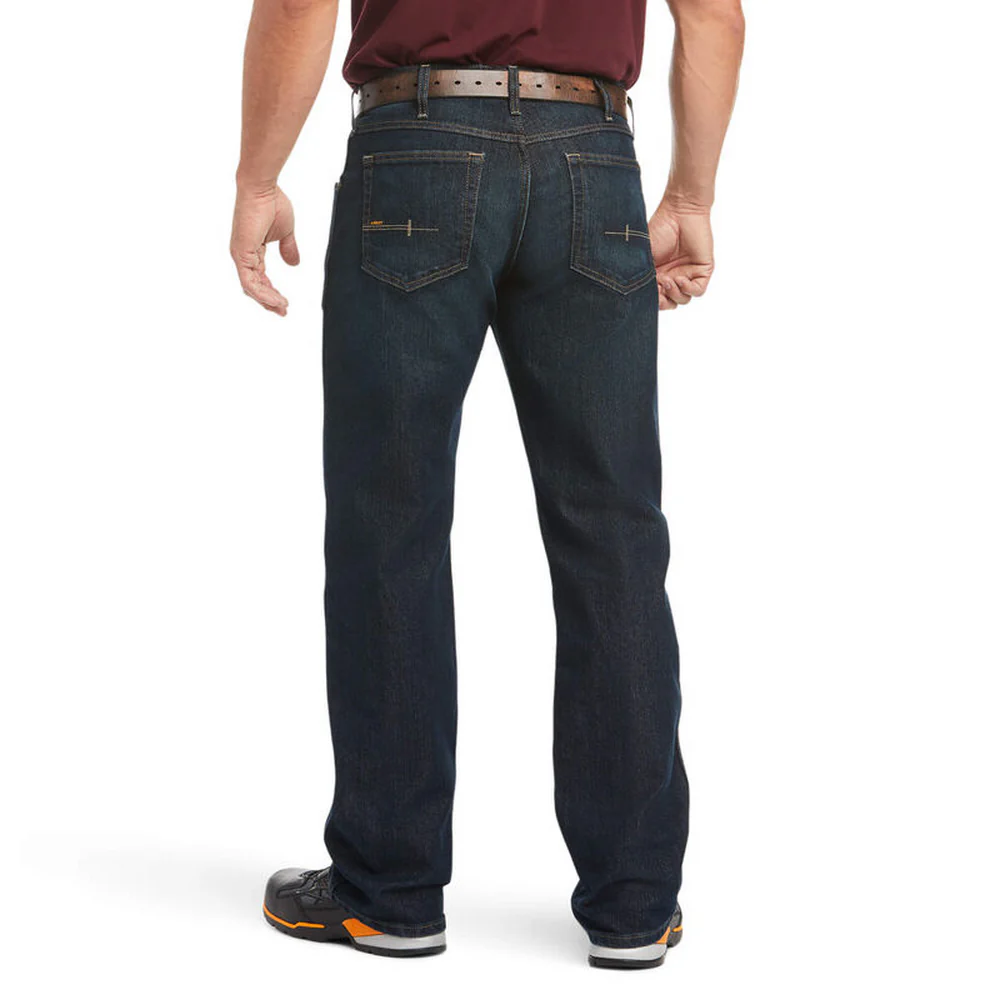 REBAR M5 DURASTRETCH STACKABLE STRAIGHT JEAN - 429-Indigo | Ariat 10016223 - Image 2