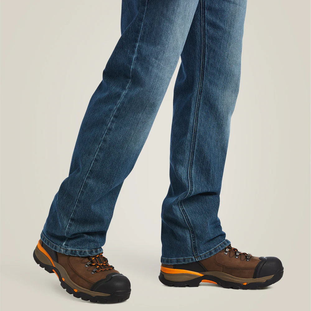 Rebar M5 Straight Durastretch Basic Stackable Straight Leg Jean - 400-Edgewood | Ariat 10039288 - Image 4