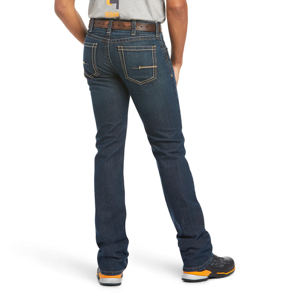 REBAR M7 SLIM DURASTRETCH STRAIGHT JEAN - 400-Blue | Ariat 10034628 - Image 2