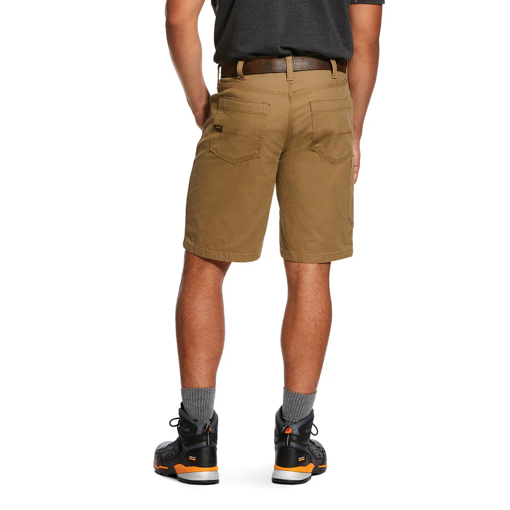 REBAR MADE TOUGH DURASTRETCH SHORT - 250-Beige/Khaki | Ariat 10030265 - Image 2