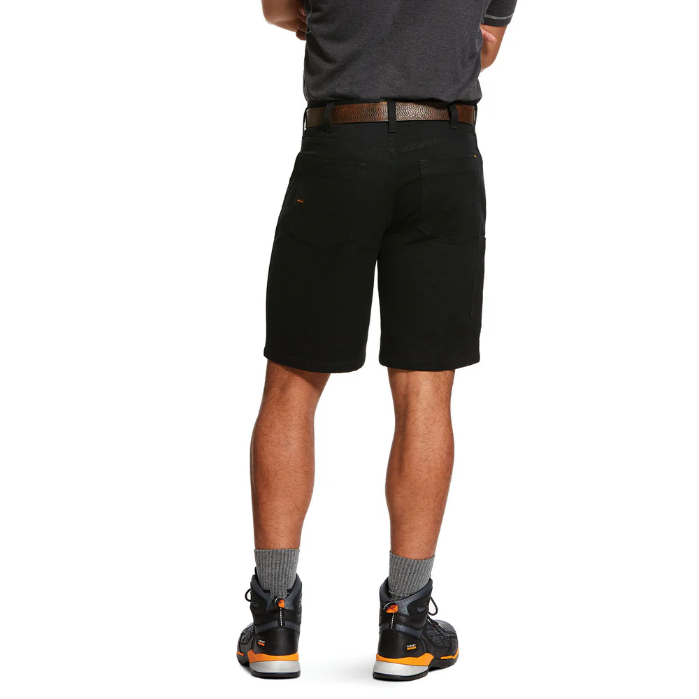 REBAR MADE TOUGH SHORTS - 001-Black | Ariat 10030262 - Image 2