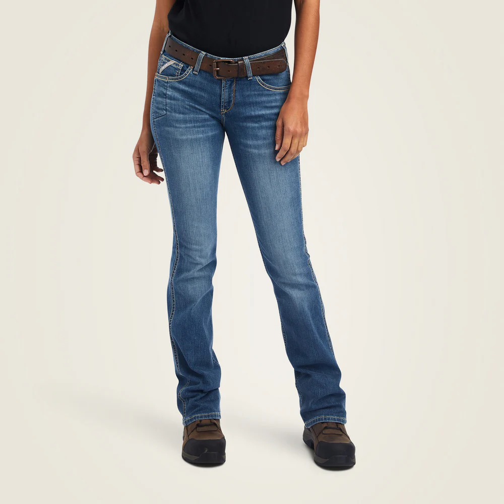 Rebar Riveter Boot Cut Jean - 400-Malibu | Ariat 10041067 - Image 6