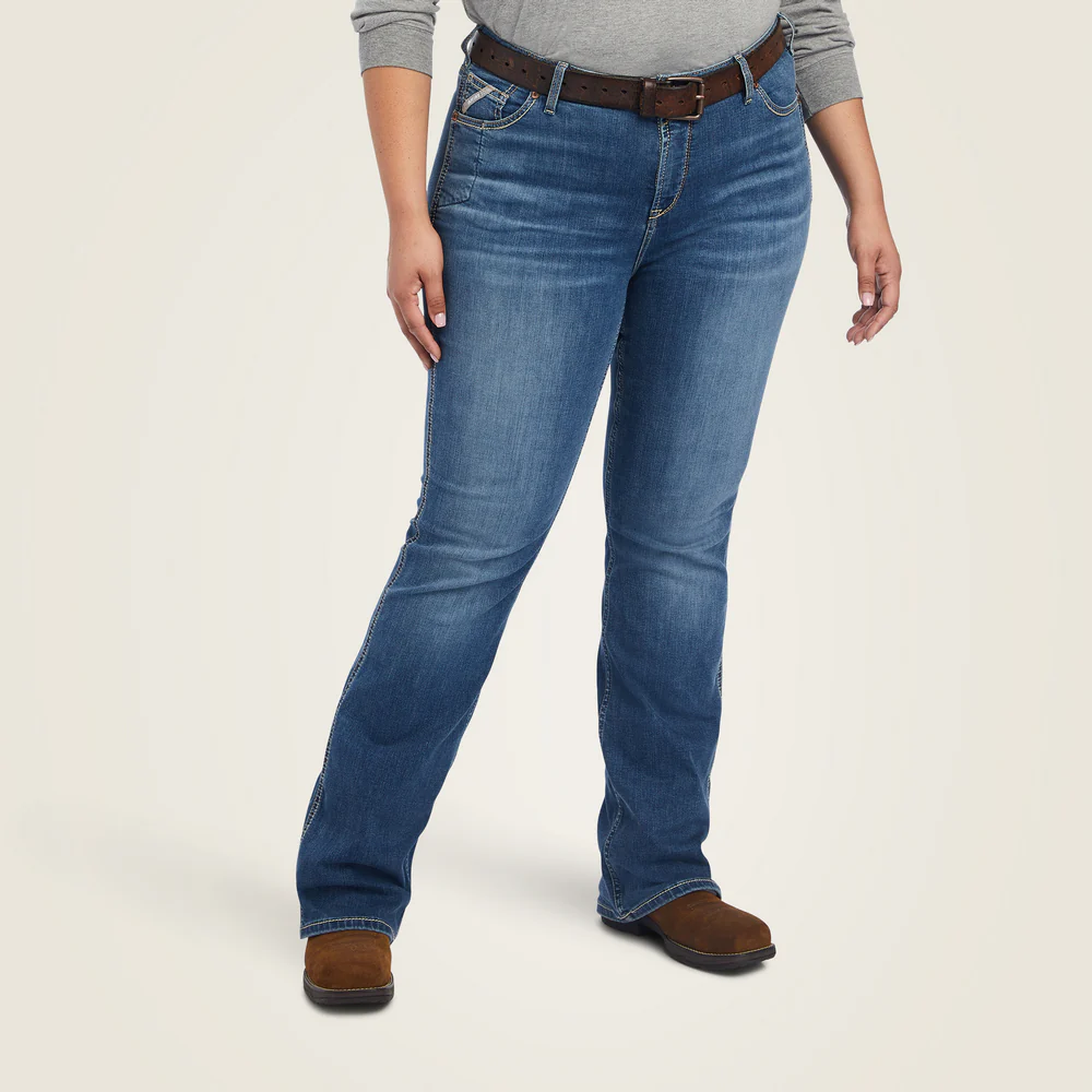 Rebar Riveter Boot Cut Jean - 400-Malibu | Ariat 10041067 - Image 7