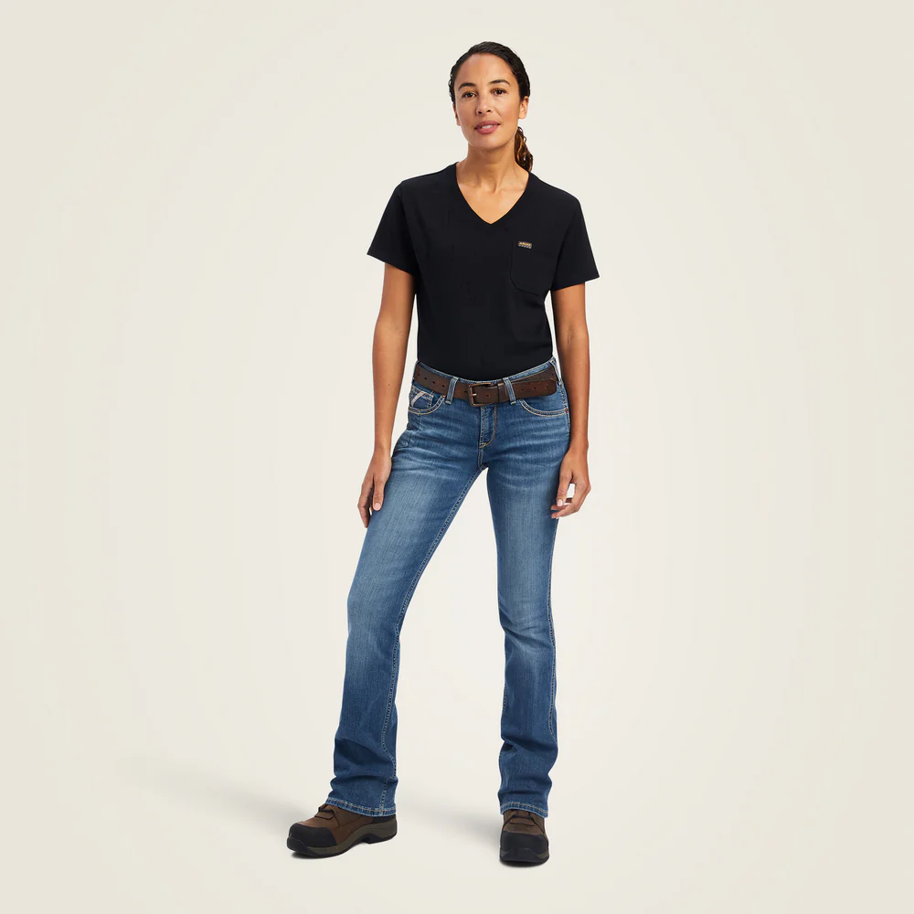 Rebar Riveter Boot Cut Jean - 400-Malibu | Ariat 10041067 - Image 8
