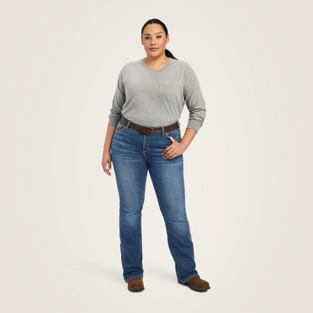 Rebar Riveter Boot Cut Jean - 400-Malibu | Ariat 10041067 - Image 9