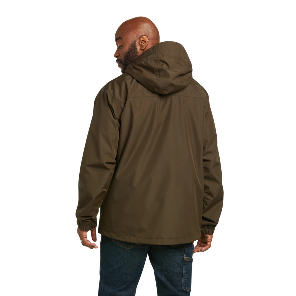 REBAR STORMSHELL LOGO H20 JACKET - 200-Brown | Ariat 10037608 - Image 2