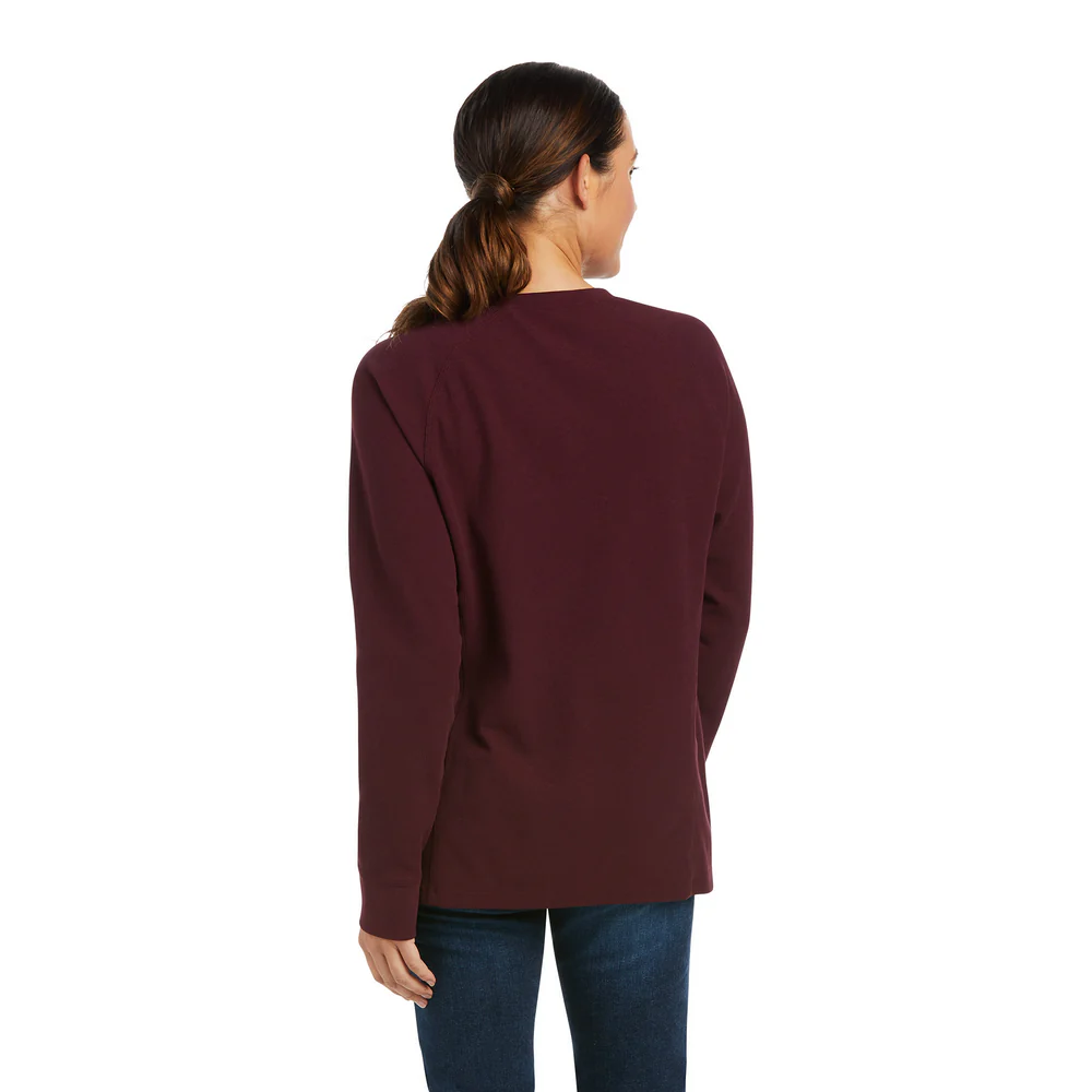 REBAR THERMAL HENLEY LONG-SLEEVE TOP - 500-Purple | Ariat 10037505 - Image 2
