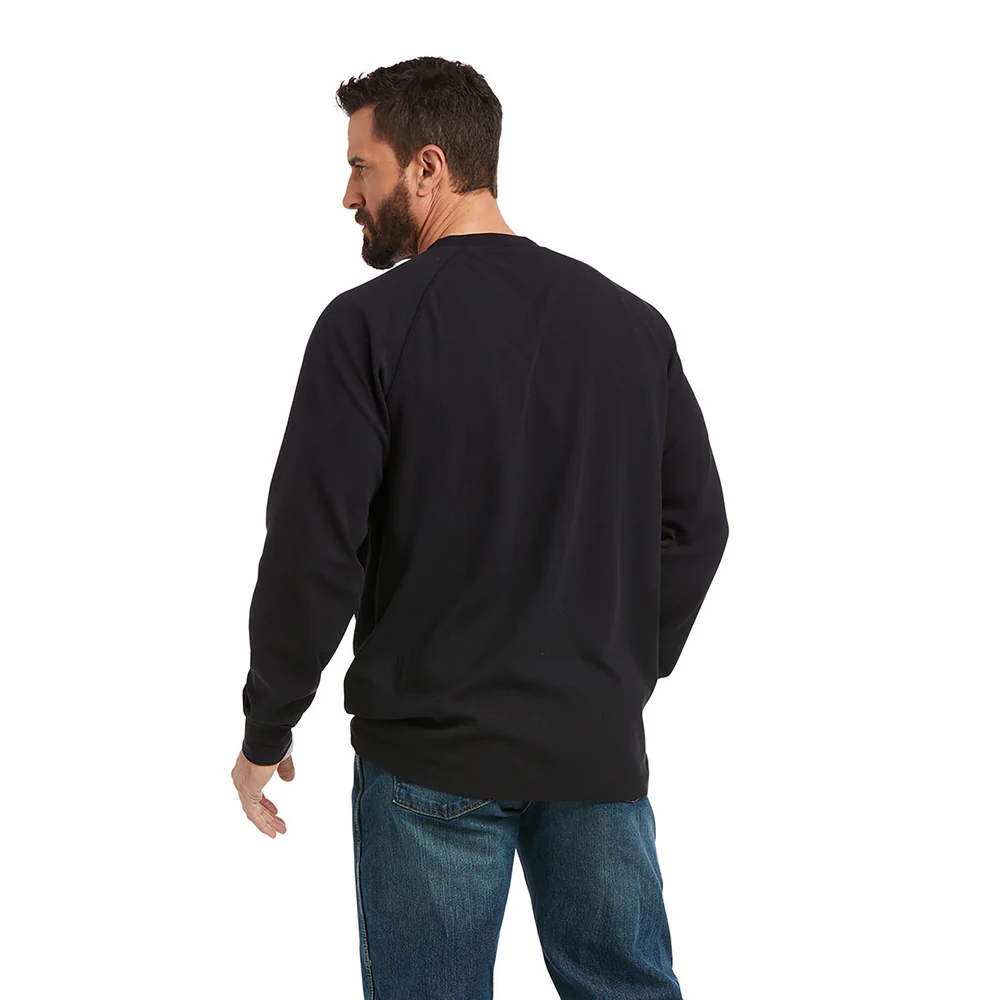 REBAR THERMAL LONG-SLEEVE TEE - 001-Black | Ariat 10037361 - Image 2