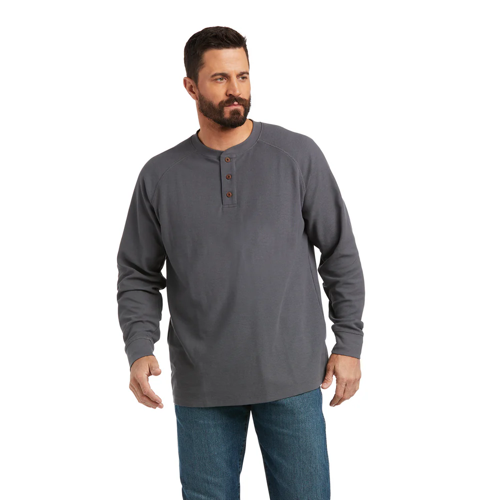 REBAR THERMAL LONG-SLEEVE TOP - 010-Charcoal | Ariat 10037502