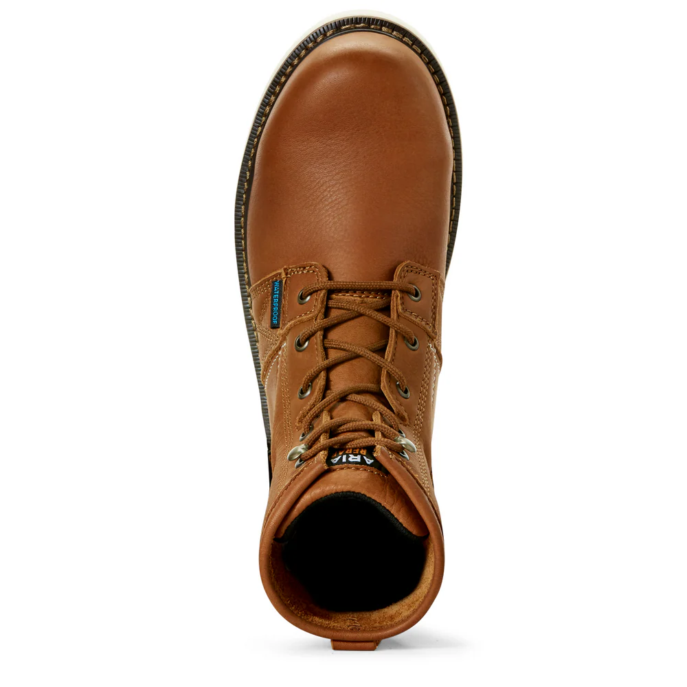 REBAR WEDGE 6-INCH H2O BOOT - 200-Brown | Ariat 10023066 - Image 4