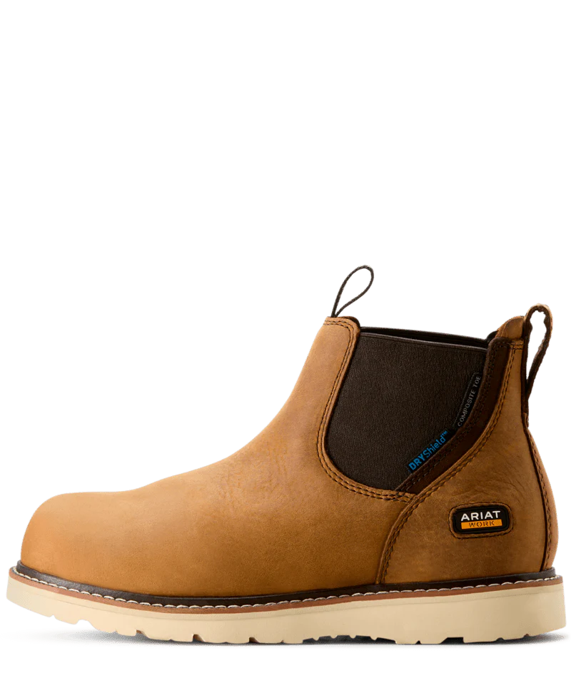 Rebar Wedge Chelsea Waterproof Composite Toe Work Boot BRN-Antique Brown | Ariat 10053719 - Image 5