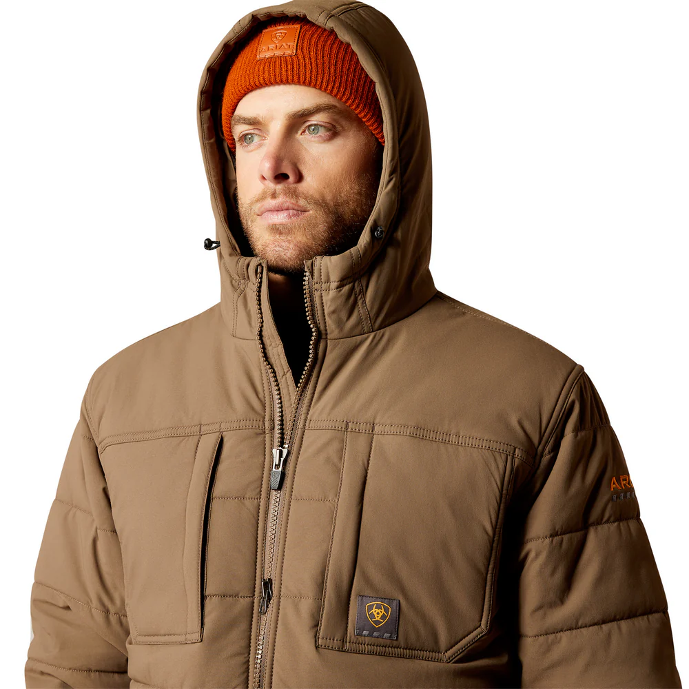 Rebar Winter Valiant Ripstop Insulated Jacket - 200-Chocolate Chip | Ariat 10052428 - Image 2