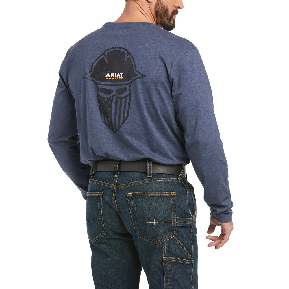 REBAR WORKMAN FULL COVERAGE TEE - 020-Gray | Ariat 10037012