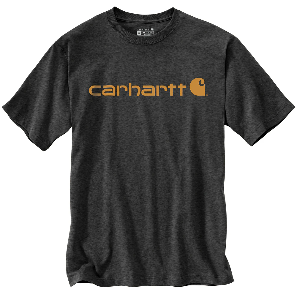 Relaxed Fit Heavyweight Short-Sleeve Logo Graphic T-Shirt - CRH-Carbon Heather | Carhartt 103361 - Image 2