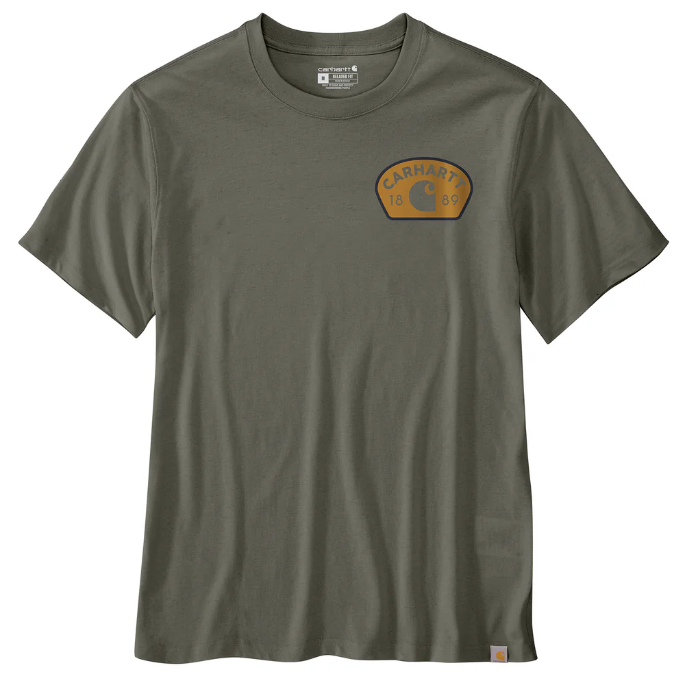 Relaxed Fit Lightweight Short-Sleeve 1889 Graphic T-Shirt - DOV-Dusty Olive | Carhartt 106769 - Image 2
